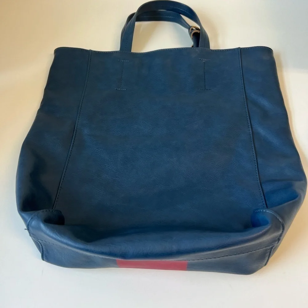 Saks Fifth Avenue Faux Leather Tote Bag. Very good condition.